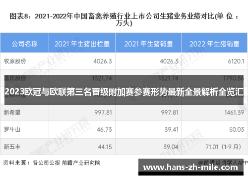 2023欧冠与欧联第三名晋级附加赛参赛形势最新全景解析全览汇
